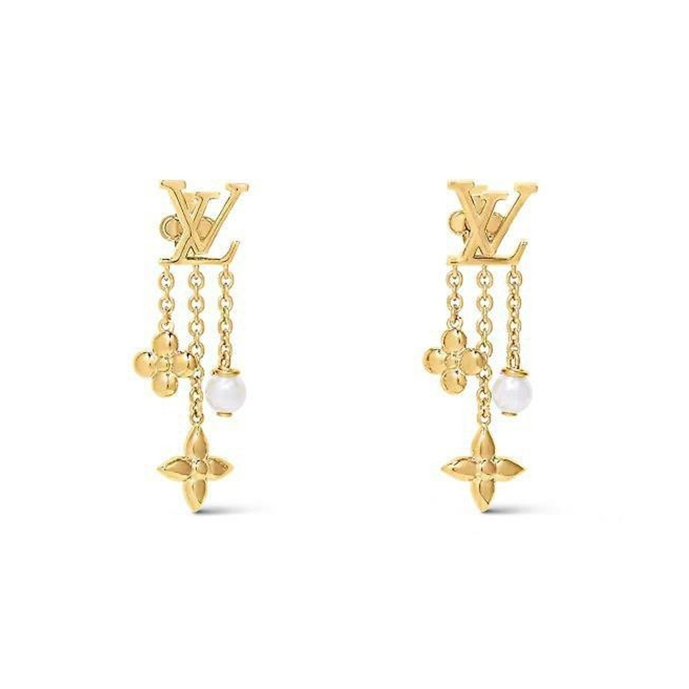 l**is V*t*n lv l**isa logo earrings m01574